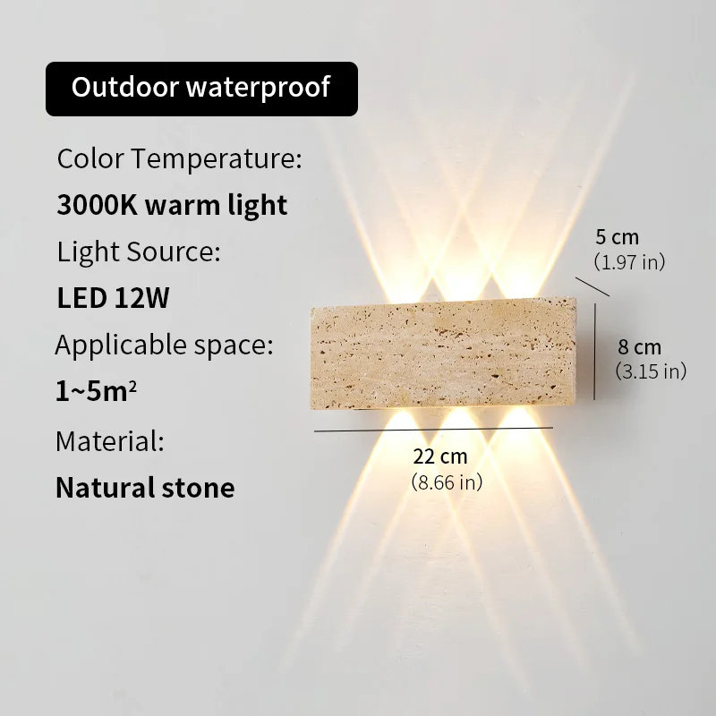 Wabi-sabi LED Wall Lamp Garden - Outdoor Lighting On House 评论和价格