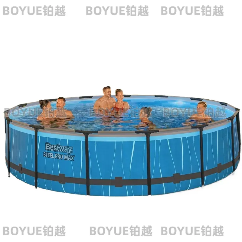 Round Steel Frame Above Ground - Outdoor Lighting Around Pool 评论和价格