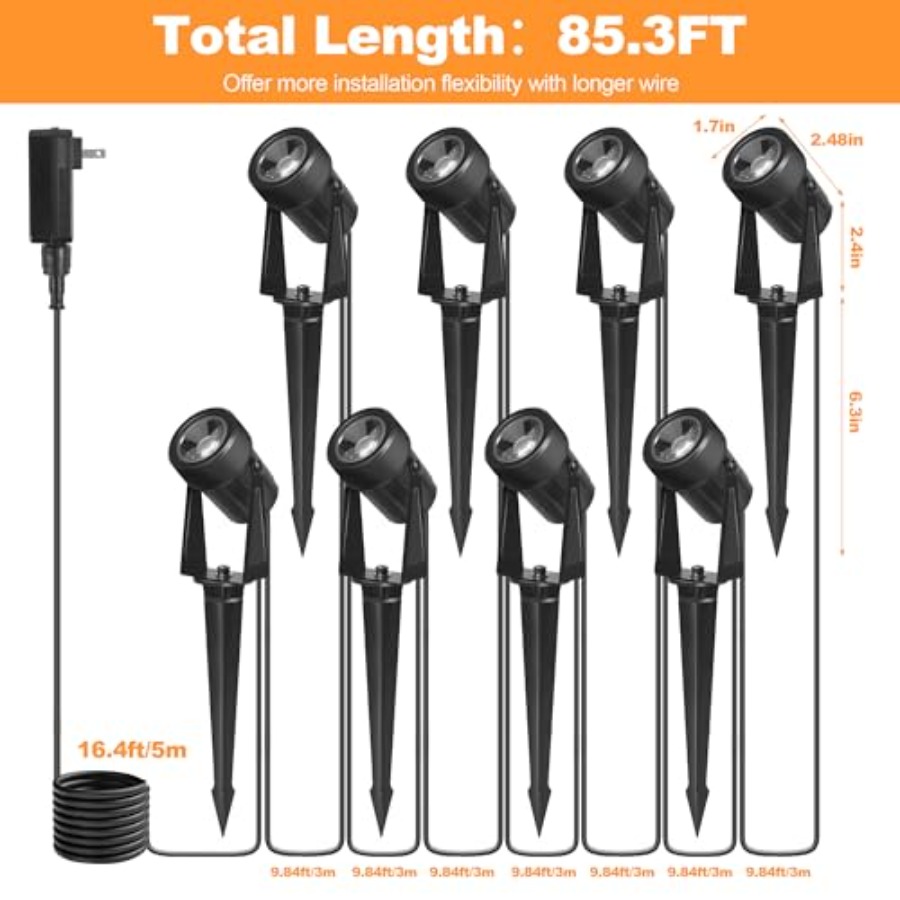 85.3FT LED Outdoor Landscape S - Outdoor Lighting Low Voltage 评论和价格