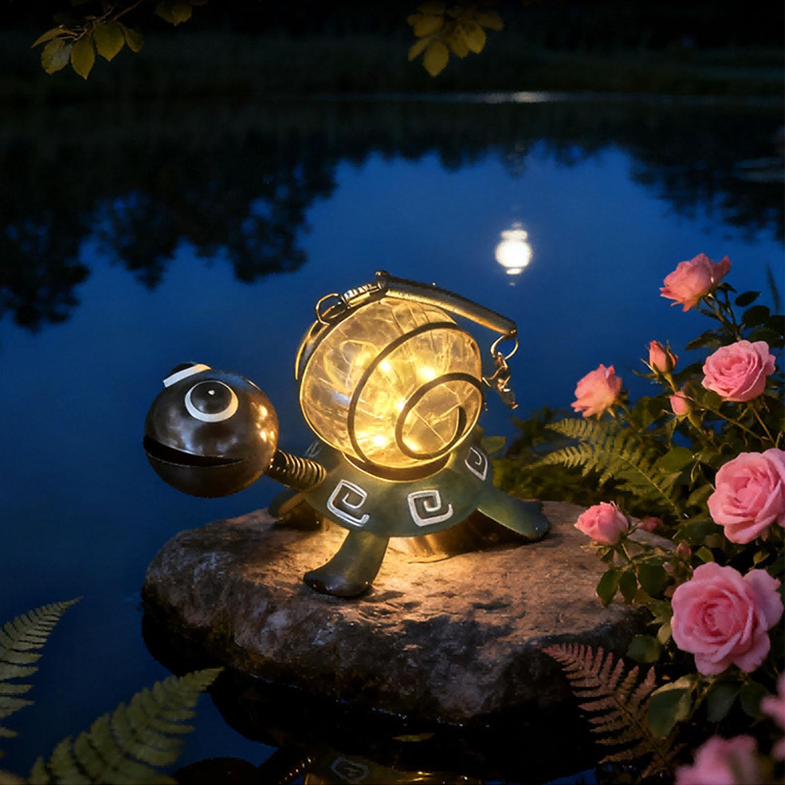 Solar Turtle Garden Statue Wat - Solar Path Light 评论和价格