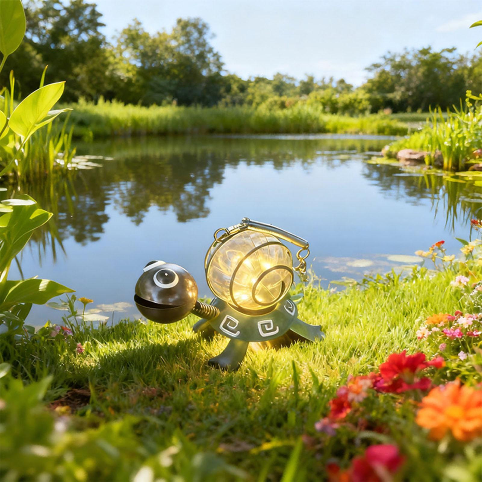 Solar Turtle Garden Statue Wat - Solar Path Light 评论和价格