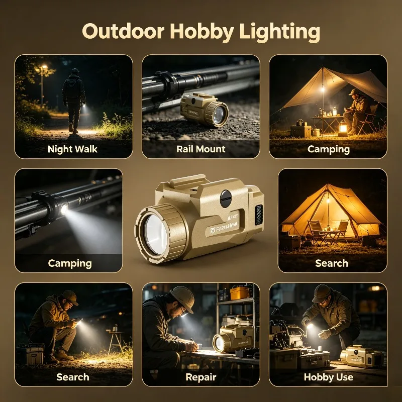 800LM LED Flashlight USB Recha - Outdoor Lighting Led Fixtures 评论和价格