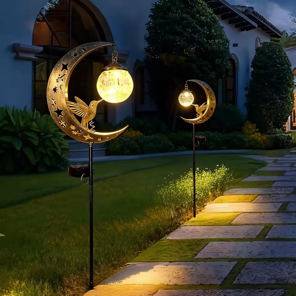 Solar Lawn Light Iron Hummingb - Solar Path Light 评论和价格