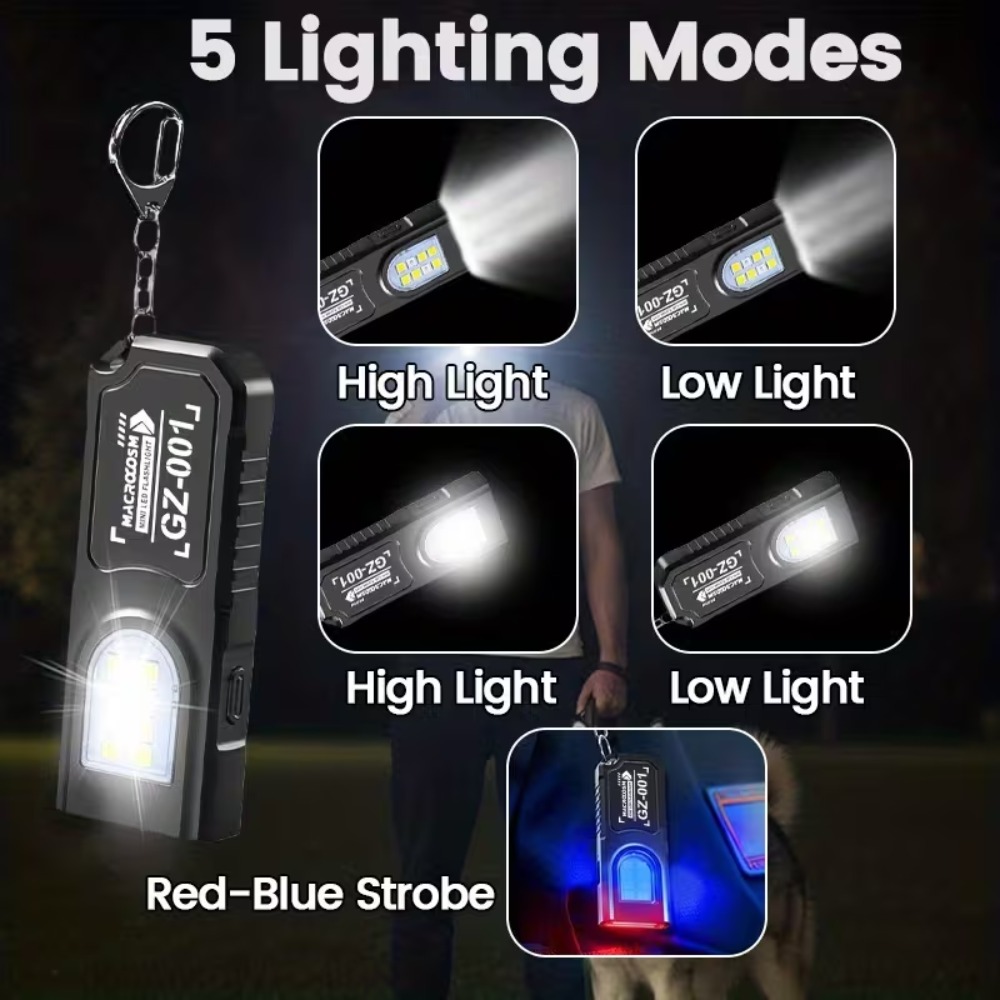 Mini COB LED Keychain Flashlig - Outdoor Lighting Setup 评论和价格