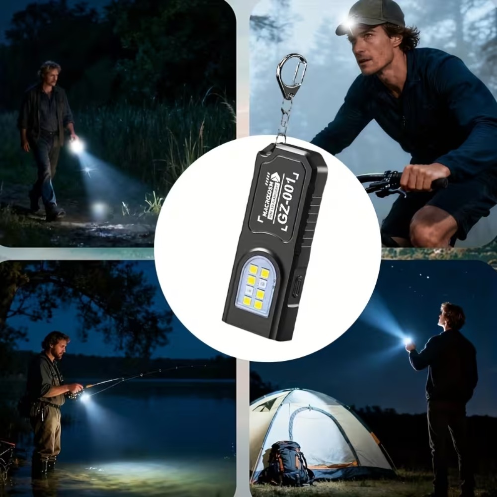 Mini COB LED Keychain Flashlig - Outdoor Lighting Setup 评论和价格